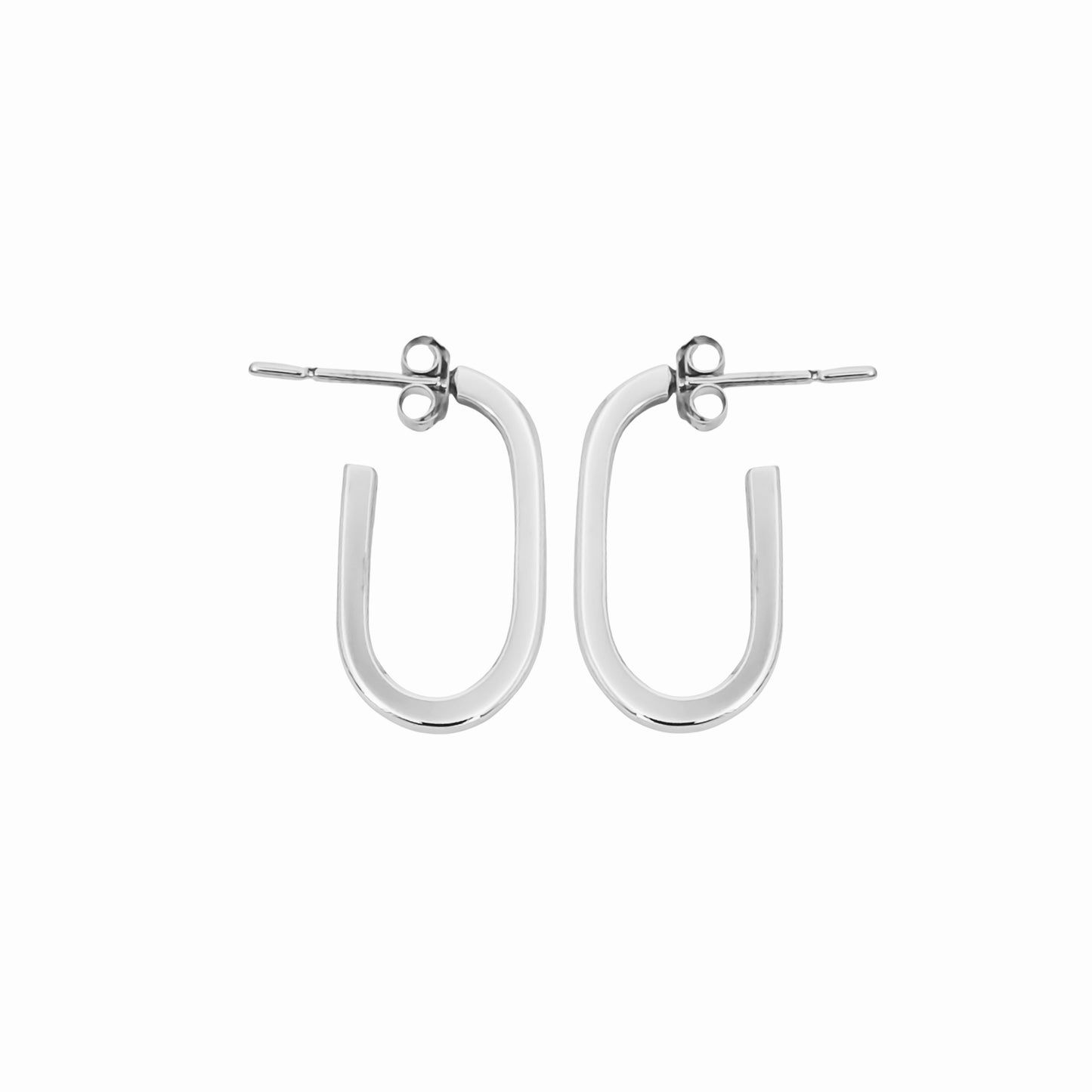 Edge Hoops 》Aretes Plata 950