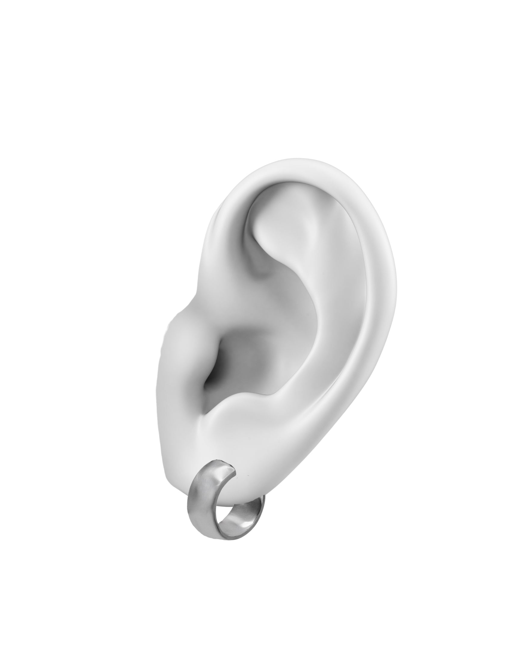 Curve Hoops 》Aretes plata 950