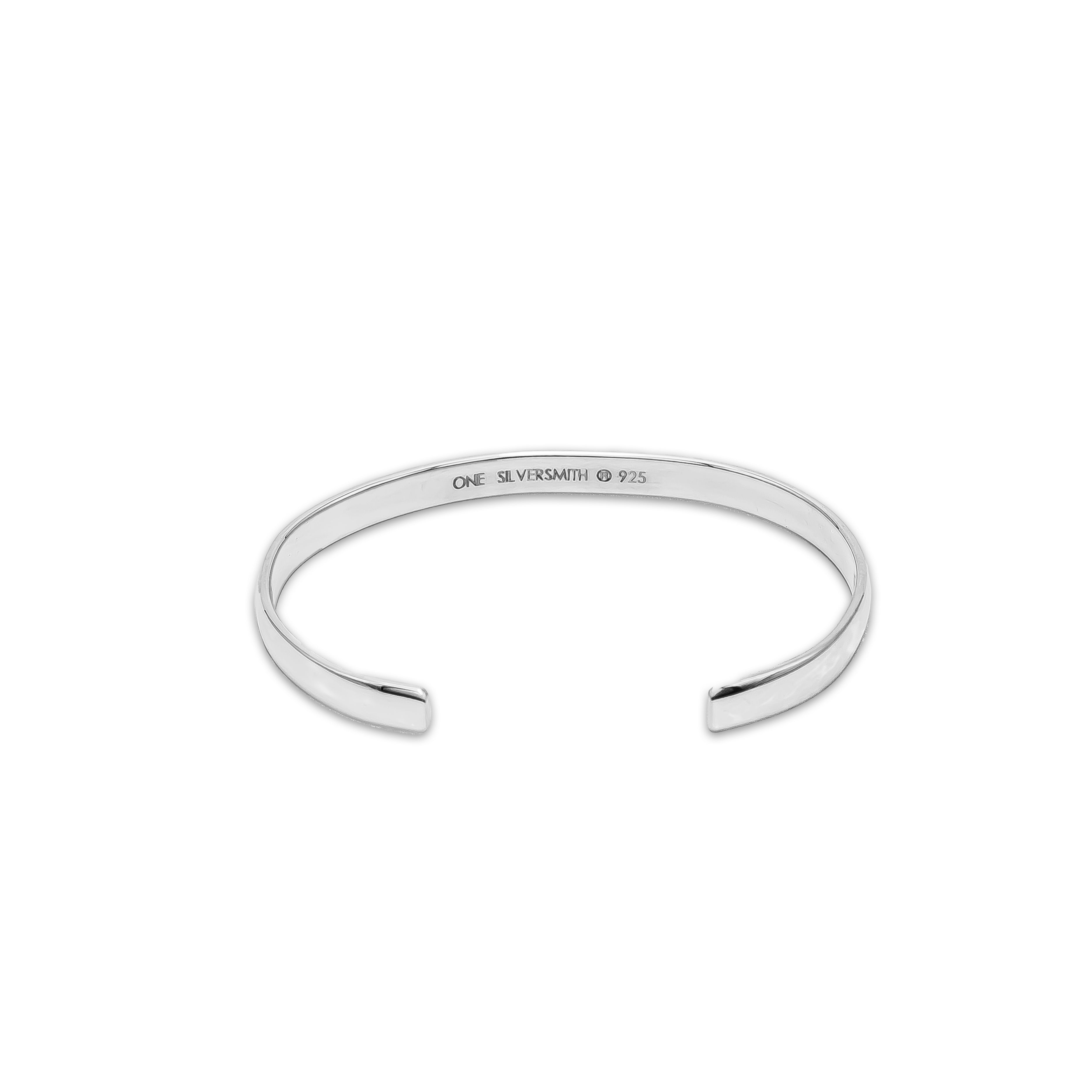 Link Cuff 6mm 》 Pulsera plata 925