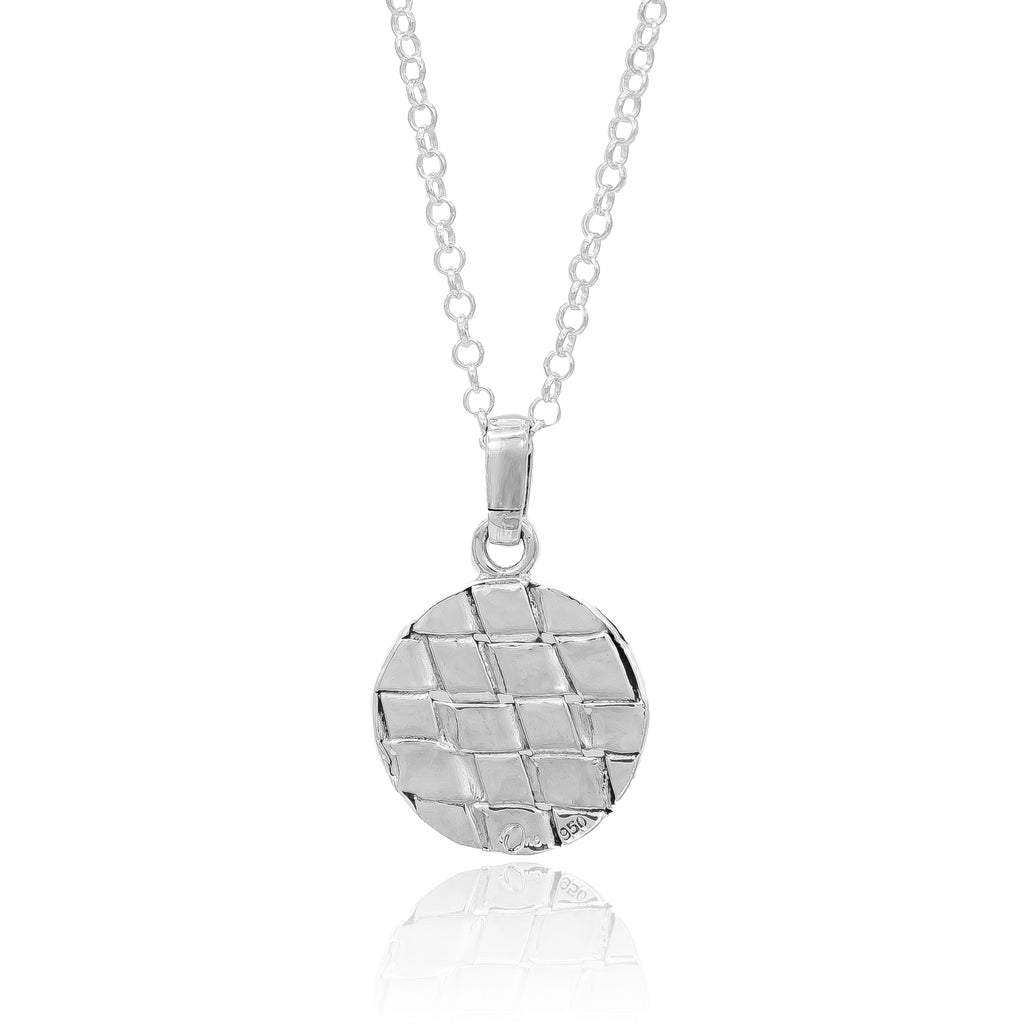 Weave Medal 》Cadena y dije plata 950