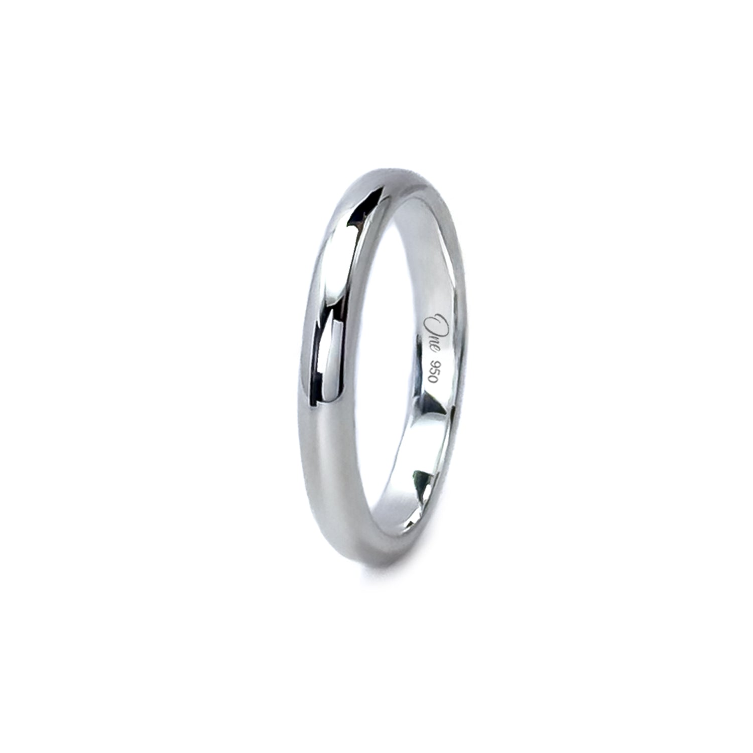 Argolla lisa en plata 050 hecha a mano por One Silversmith