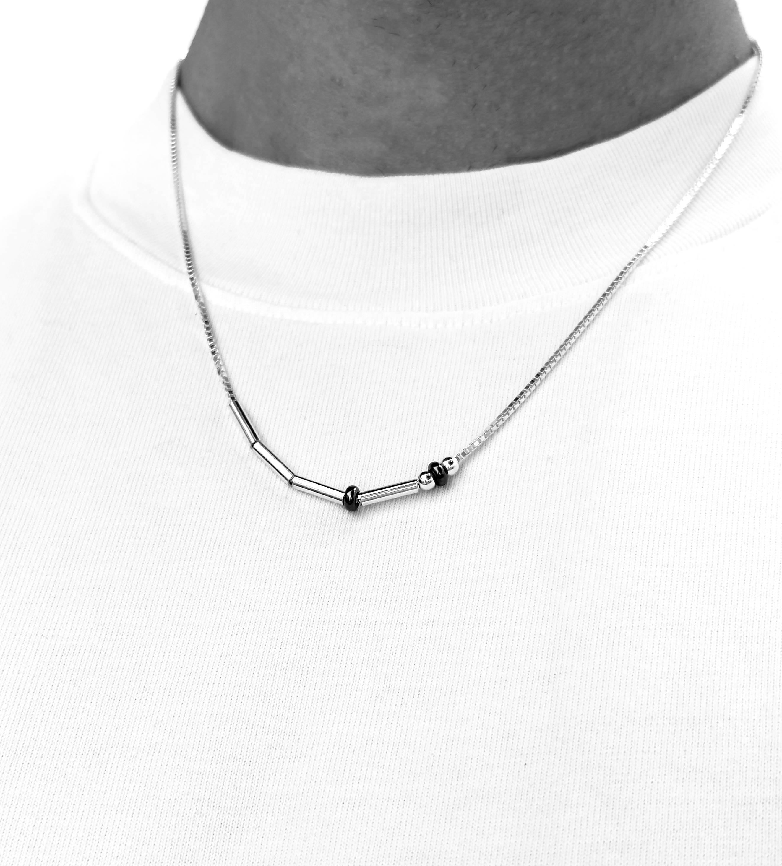 Morse Chain 》Cadena Plata 925