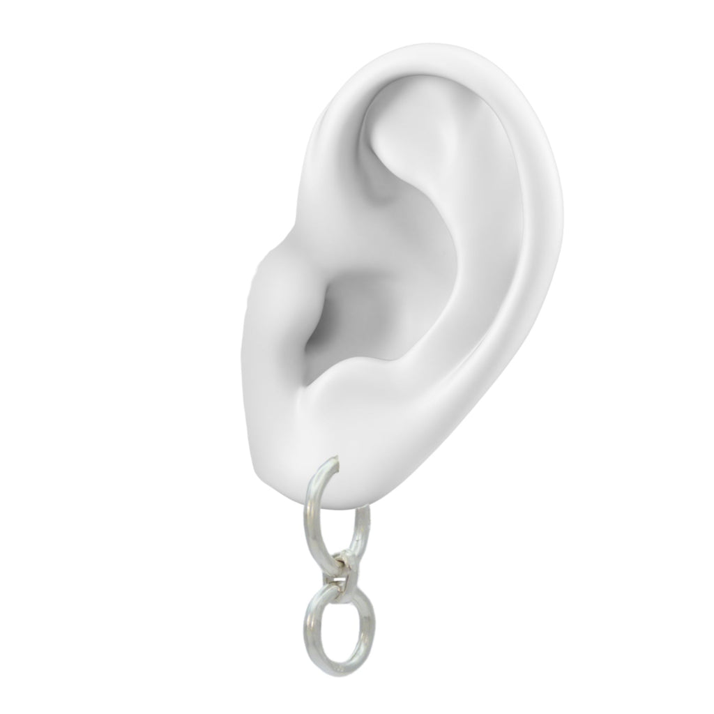 Accent Hoops 》Aretes plata 950