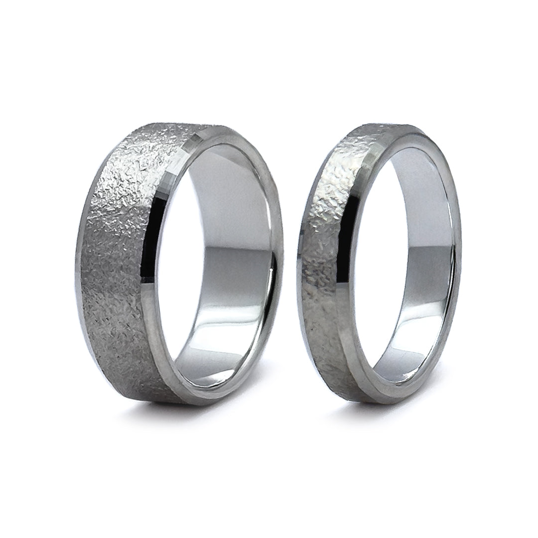 Contour Ring 》Anillo Plata 950 Texturizada