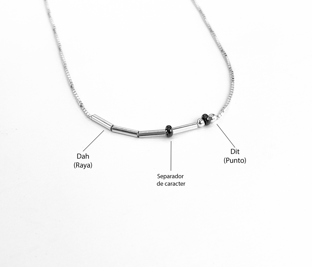 Morse Chain 》Cadena Plata 925
