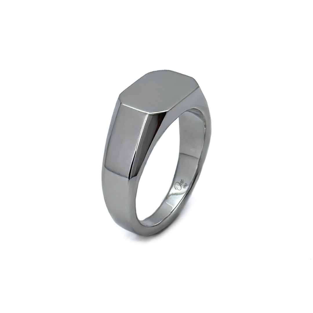 Hex Seal Ring 》Sello plata 950