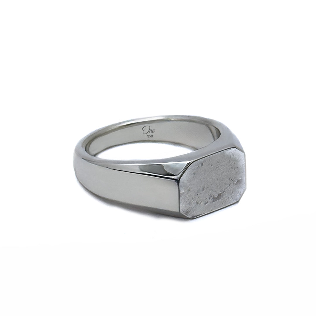Hex Seal Ring 》Sello plata 950