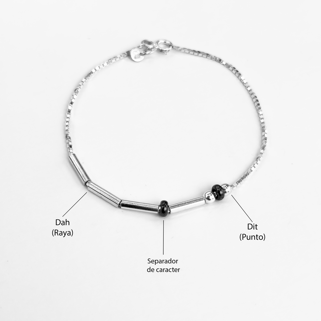 Morse Bracelet 》Pulsera Plata 925