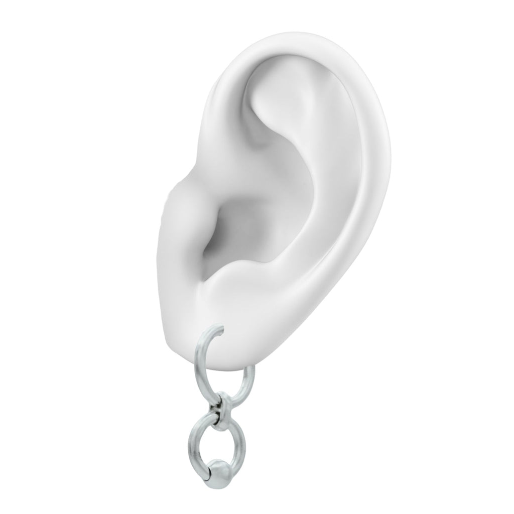 Accent Hoops 》Aretes plata 950