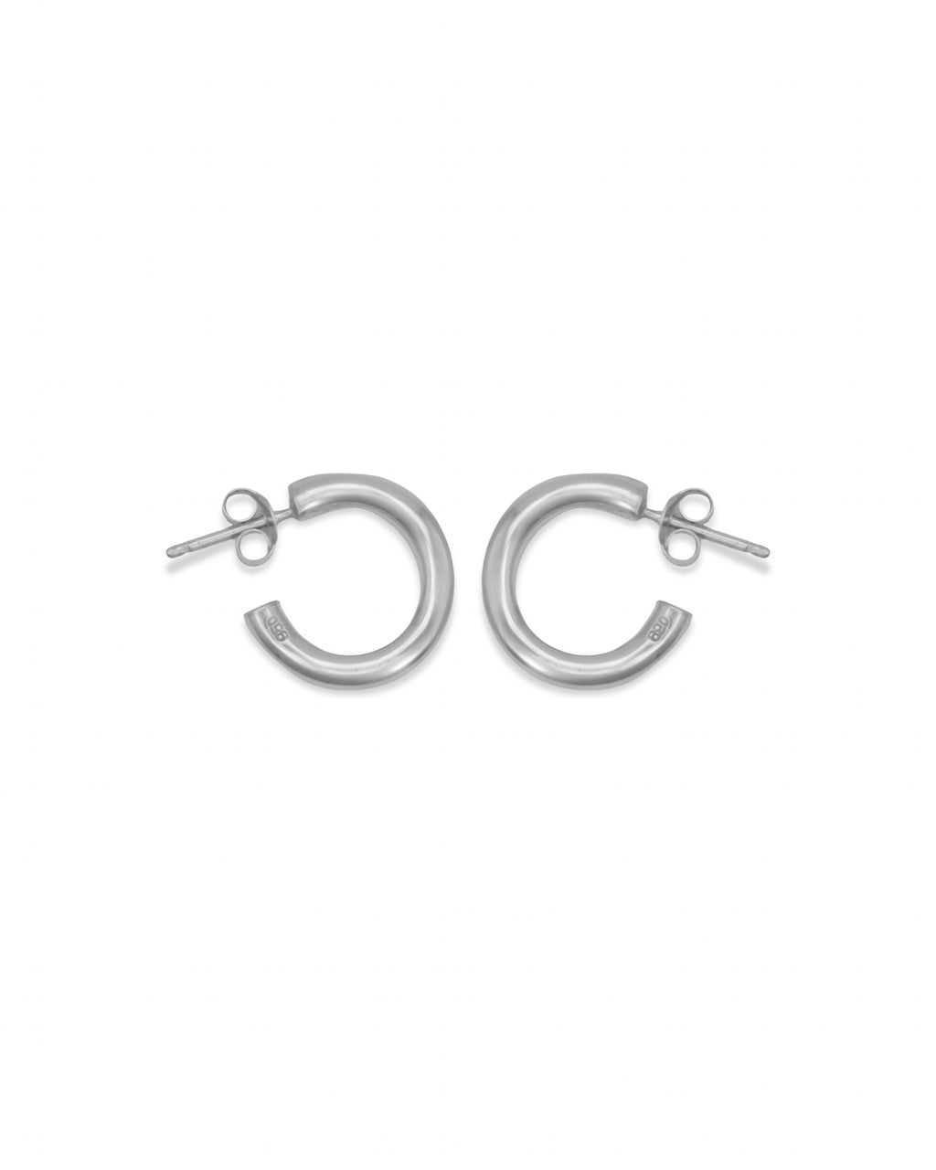 Pulse Hoops 》Aretes plata 950