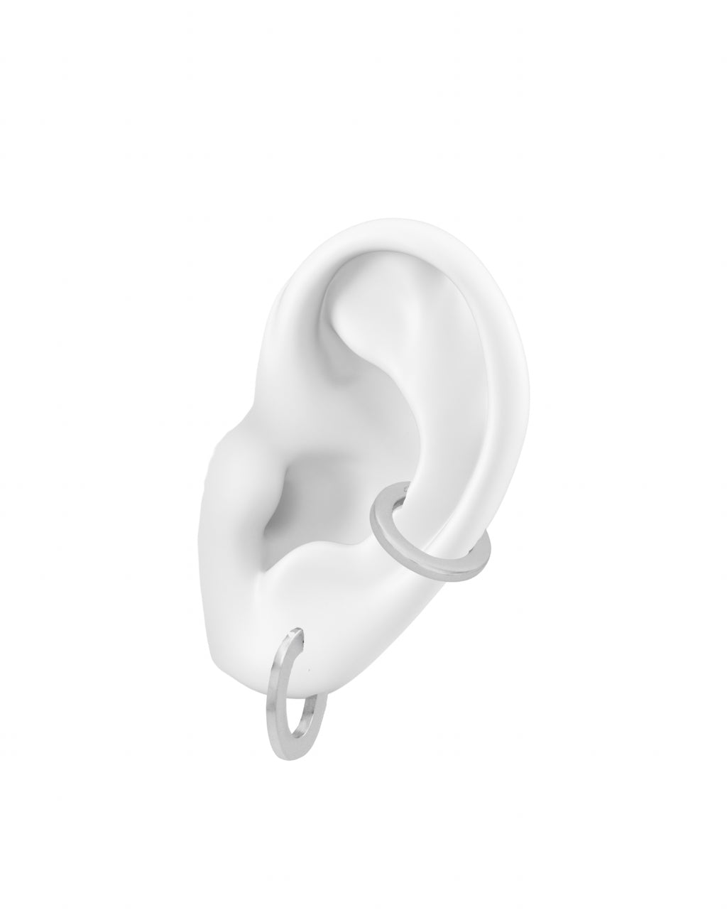 Plane Hoops 》Aretes plata 950