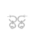 Accent Hoops 》Aretes plata 950