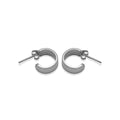 Curve Hoops 》Aretes plata 950