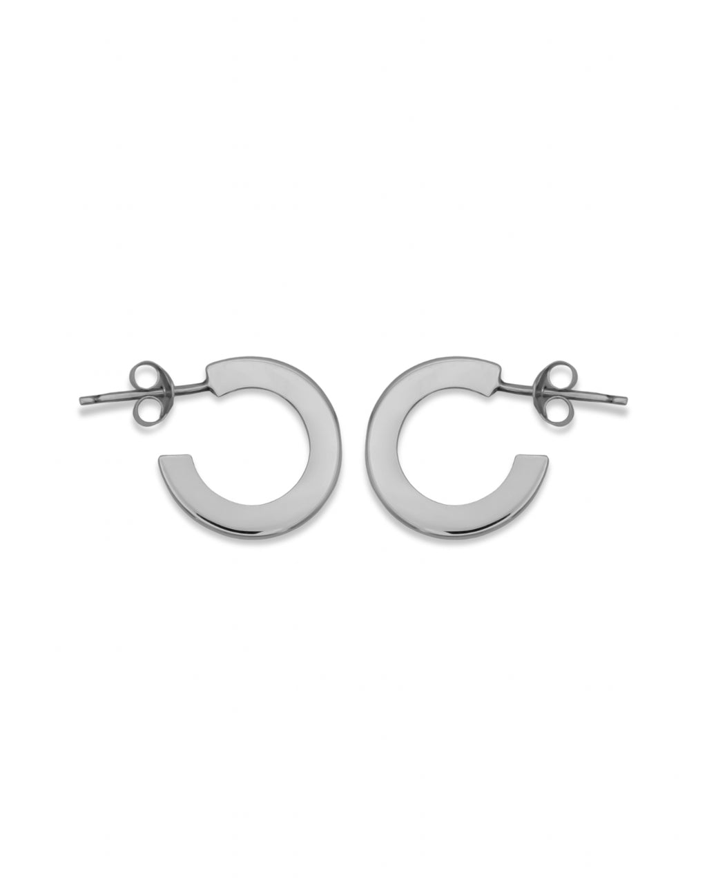 Plane Hoops 》Aretes plata 950