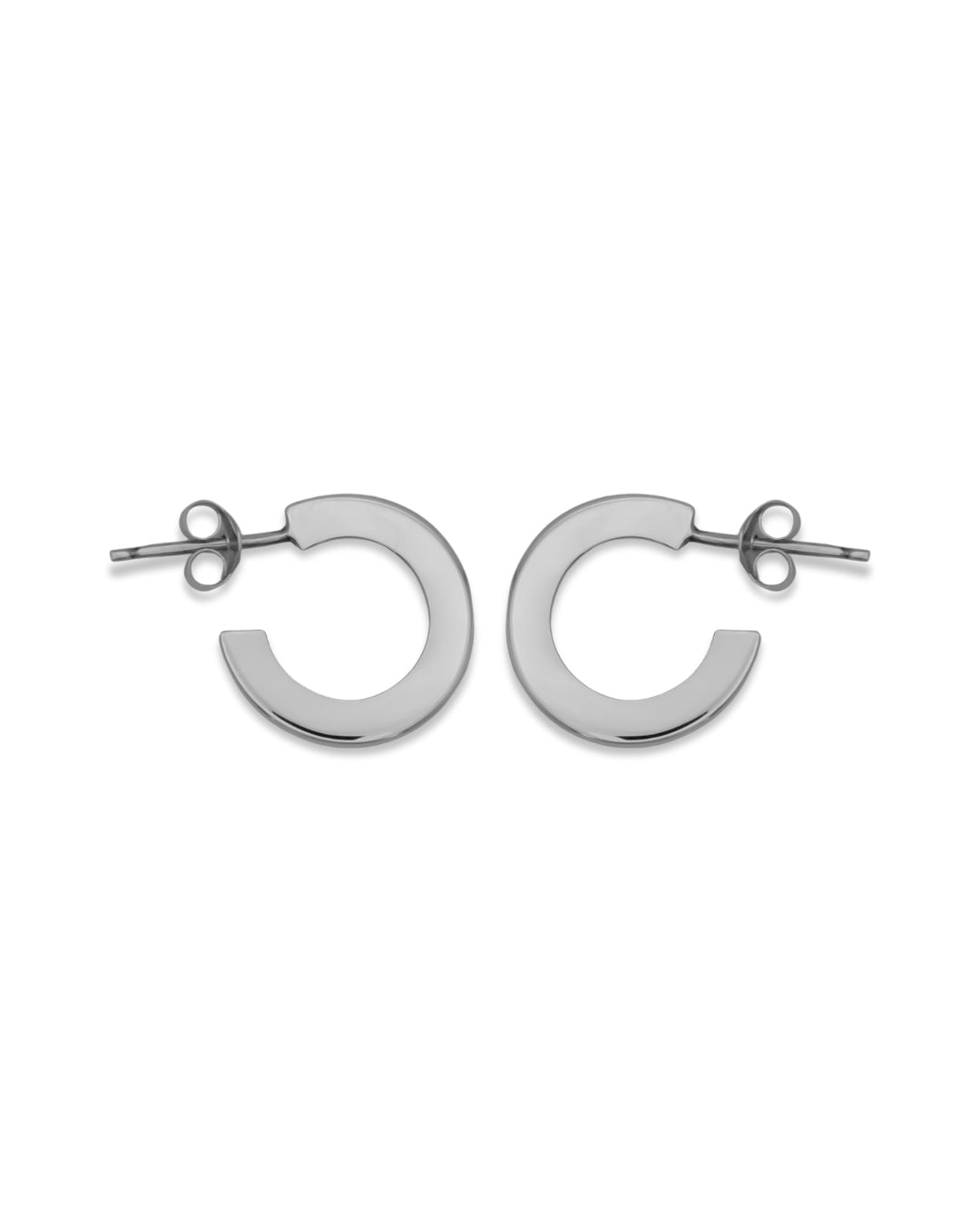 Plane Hoops 》Aretes plata 950